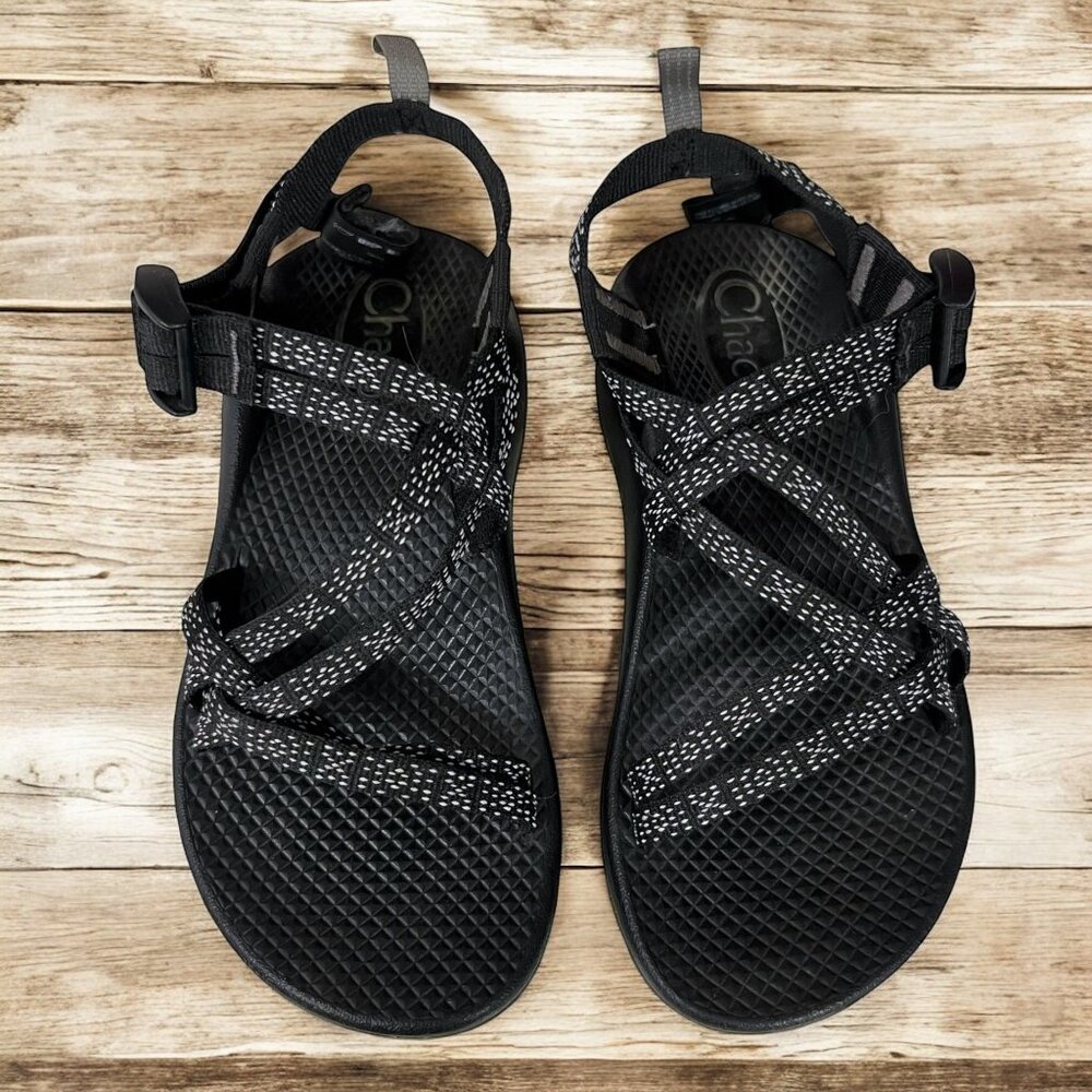 Chaco Kids Adjustable Strappy Athletic‎ Sandals Black Size 2